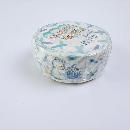 Washi páska BGM – Medvídek a kopečky zmrzliny, 15 mm × 7 m