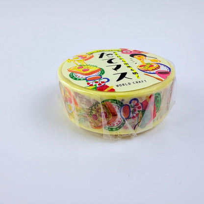 Washi páska WORLD CRAFT – Toasty se sýrem, 15 mm × 7 m