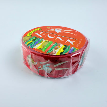Washi páska WORLD CRAFT – Sendviče a občerstvení, 15 mm × 7 m