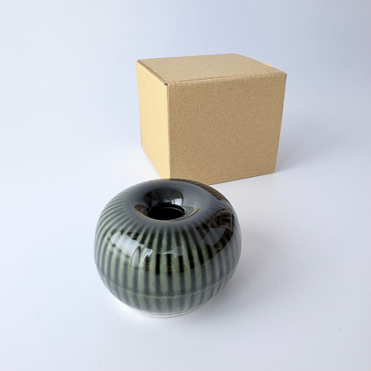 Keramický držák na chasen – tmavě zelený / Made in Japan