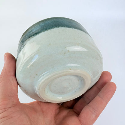 Matcha miska Mino ware – modrozelená glazura / Made in Japan