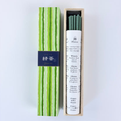 Japonské vonné tyčinky Kayuragi 40ks – Green Tea