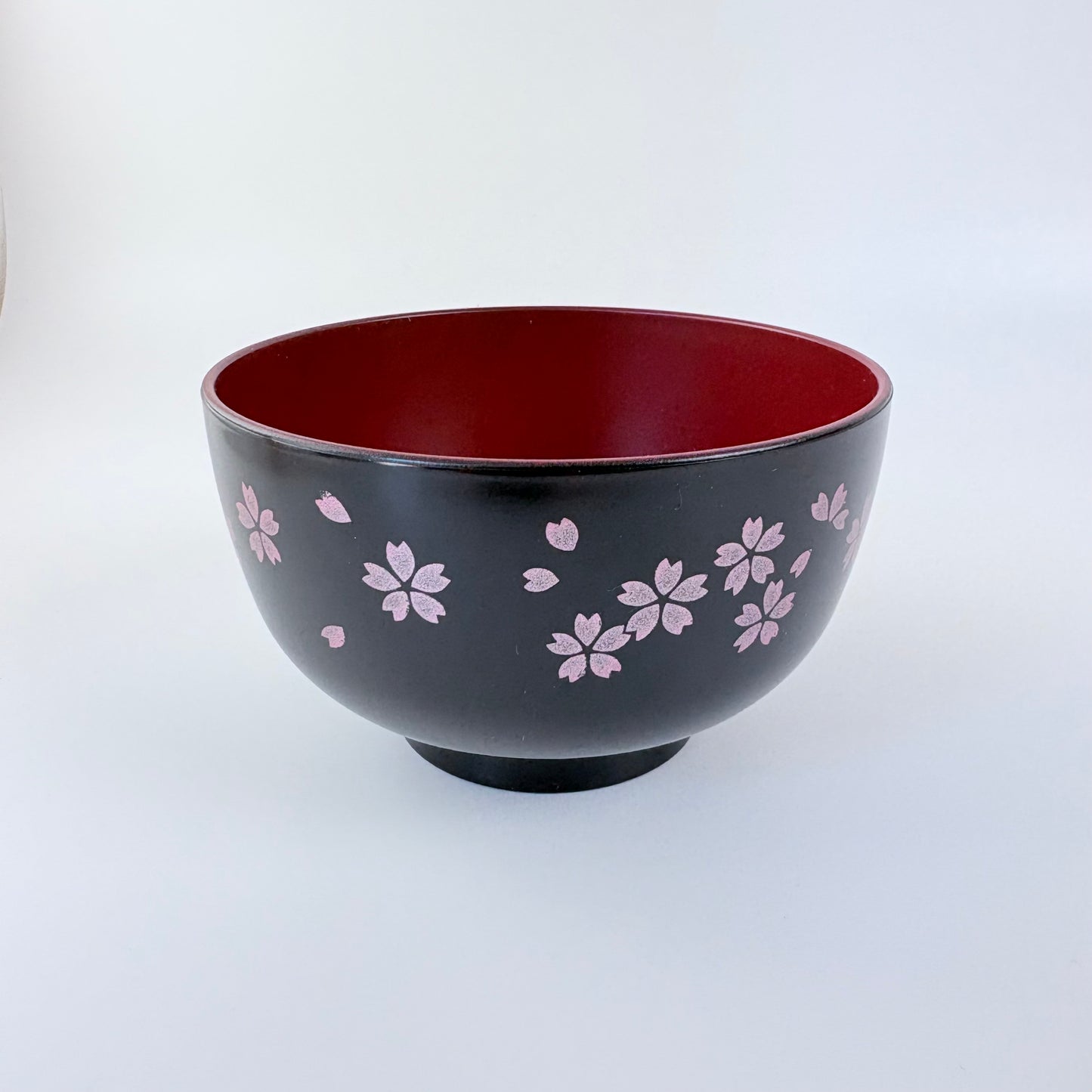 Japonská miska Sakura 11 cm – černá/červená