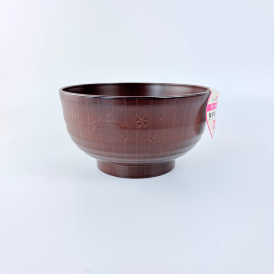 Japonská miska Yume-Usagi 12,7 cm – dřevěný vzhled / Made in Japan