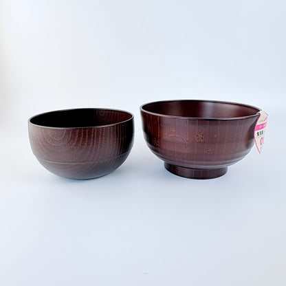 Japonská miska Yume-Usagi 12,7 cm – dřevěný vzhled / Made in Japan