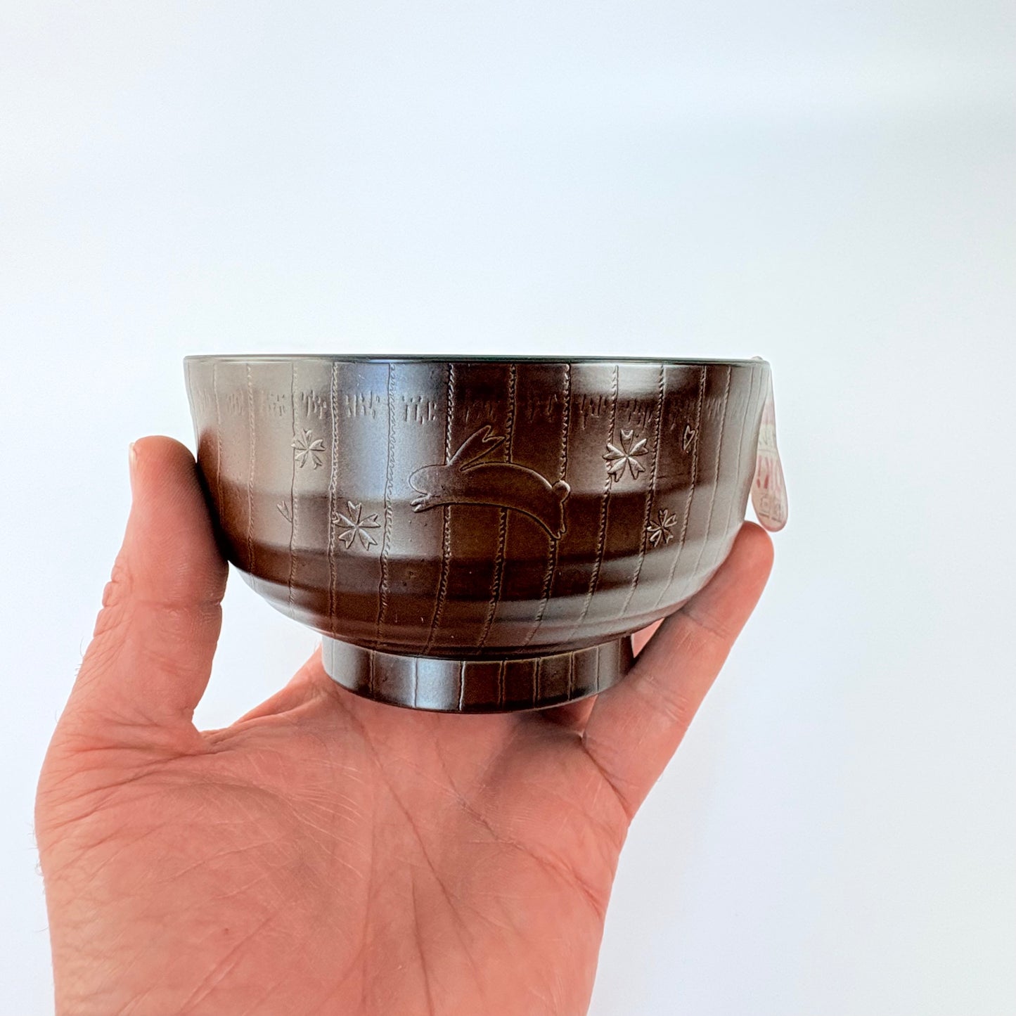 Japonská miska Yume-Usagi 12,7 cm – dřevěný vzhled / Made in Japan