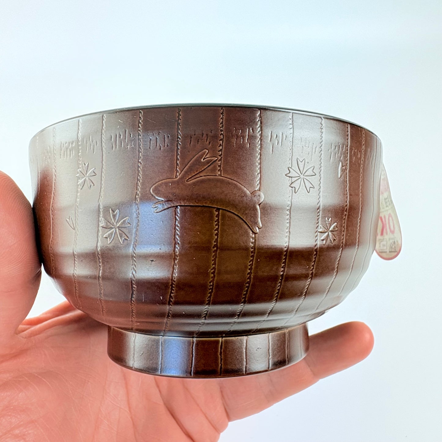 Japonská miska Yume-Usagi 12,7 cm – dřevěný vzhled / Made in Japan