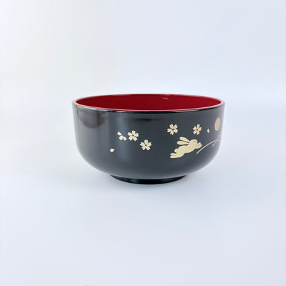 Japonská miska Tsukihagi 12,7 cm – měsíc a králíci / Made in Japan