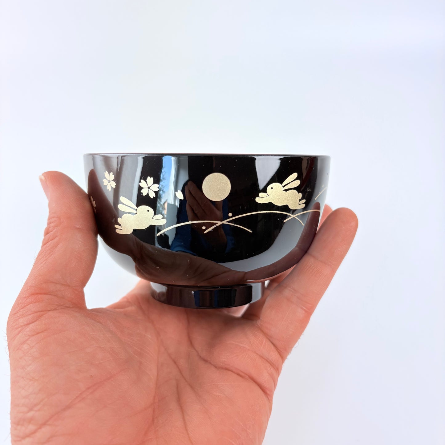 Japonská miska Tsuki Usagi 11 cm – měsíc a králíci / Made in Japan