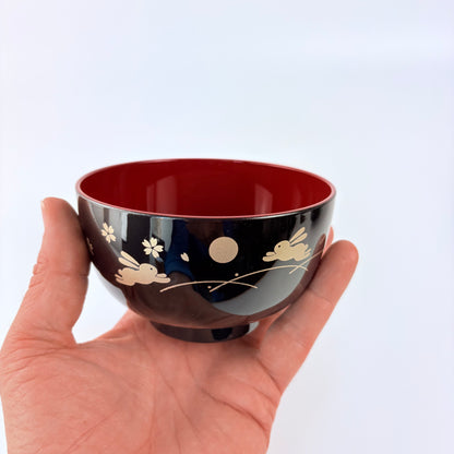 Japonská miska Tsuki Usagi 11 cm – měsíc a králíci / Made in Japan