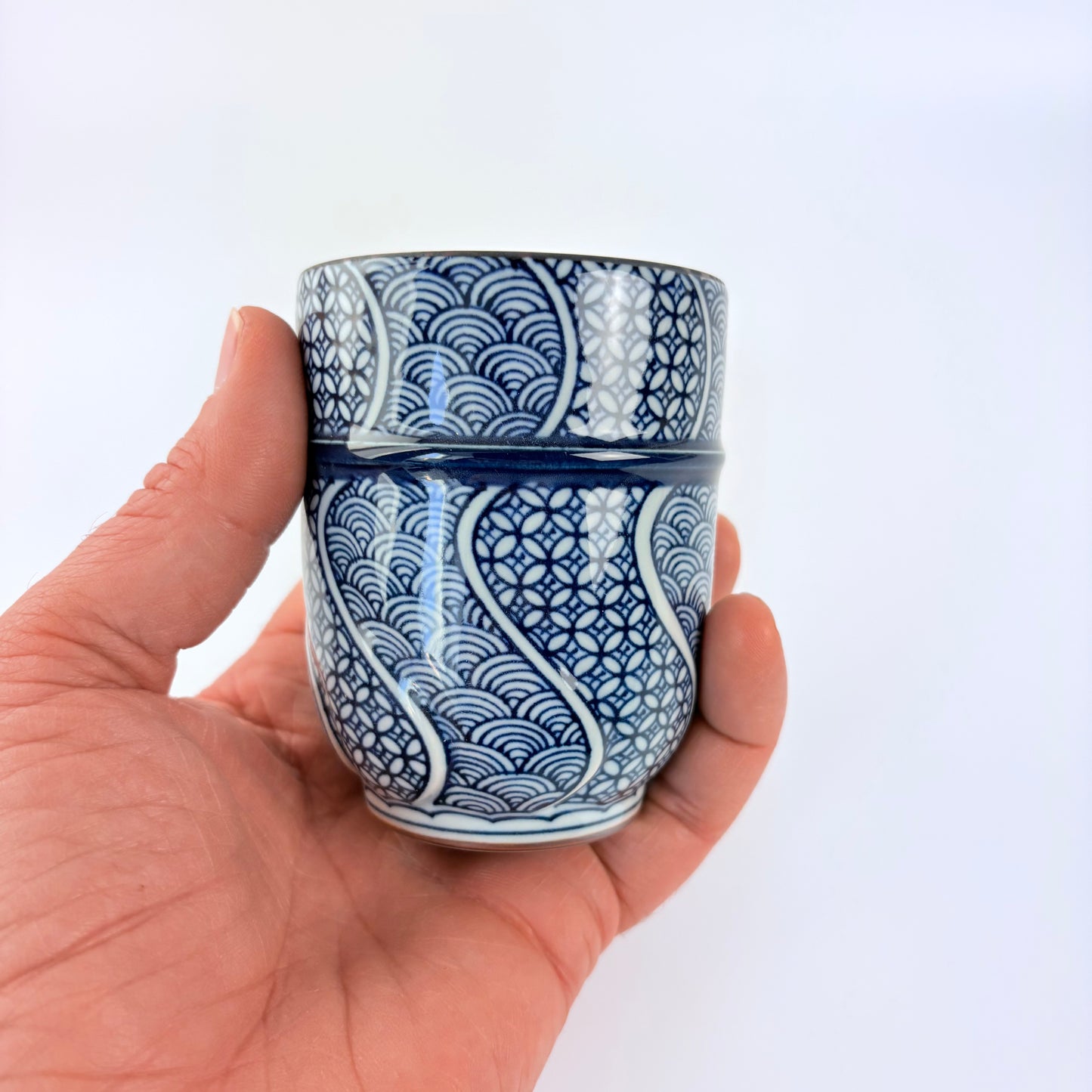 Japonský čajový šálek Jimon | tradiční vzor - Made in Japan