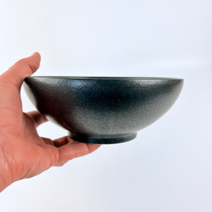 Mino-yaki miska Donburi 21,5 cm – matně černá