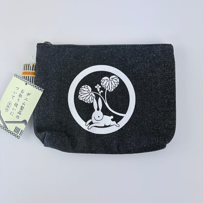 Denimová taštička Kurashiki – Rabbit Crest