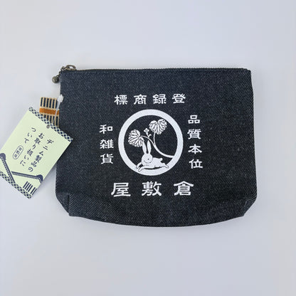 Denimová taštička Kurashiki – Rabbit Emblem