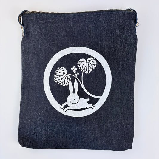 Denimová taška přes rameno Kurashiki – Rabbit Crest