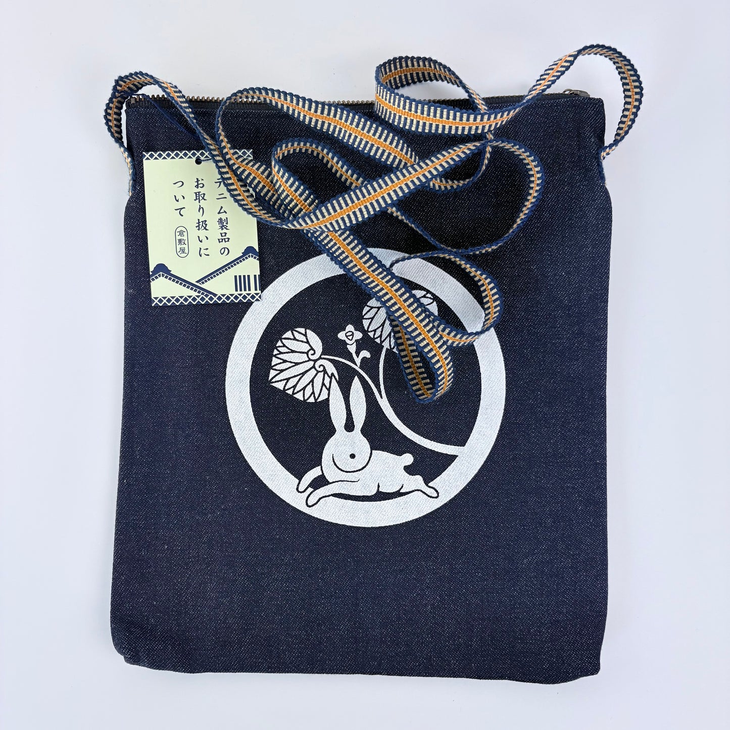 Denimová taška přes rameno Kurashiki – Rabbit Crest