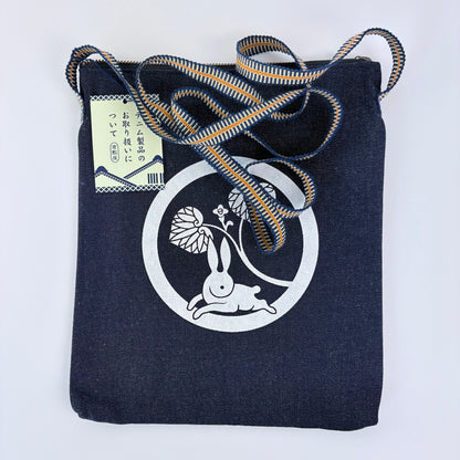 Denimová taška přes rameno Kurashiki – Rabbit Crest