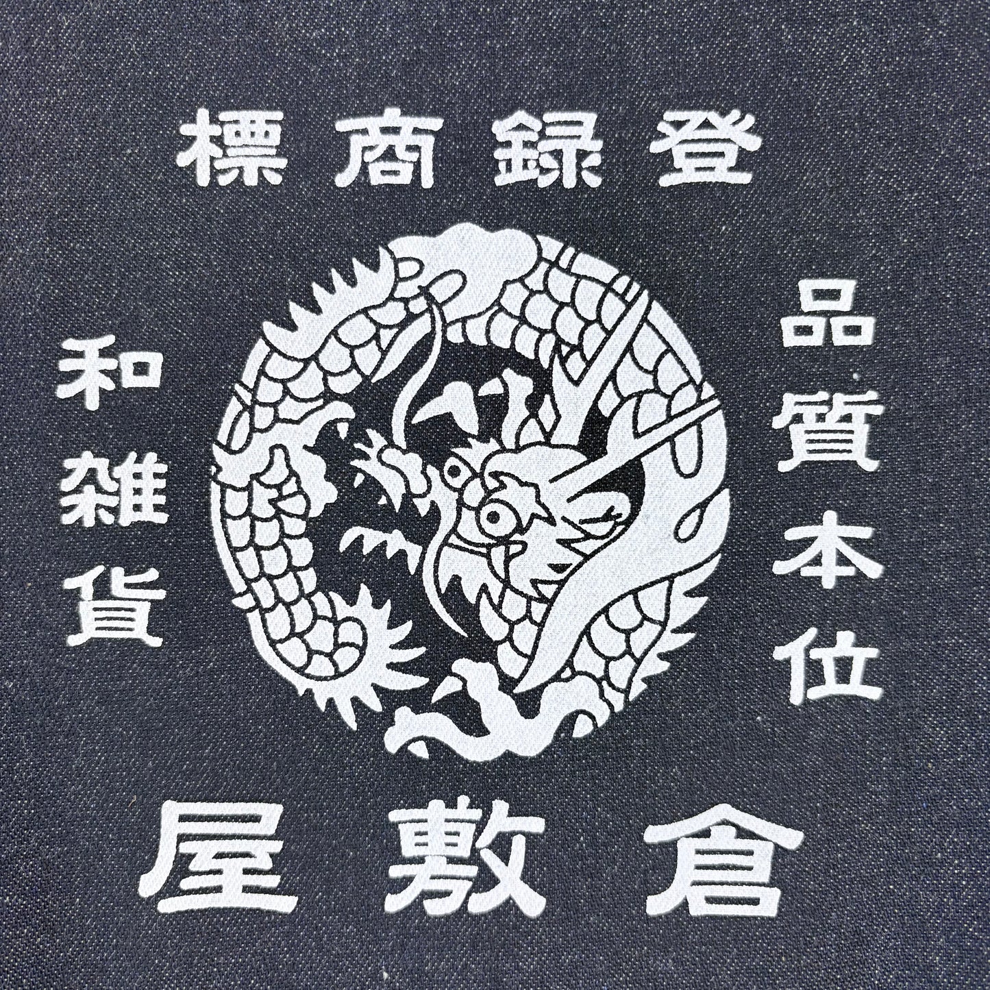 Denimová taška přes rameno Kurashiki – Dragon Crest