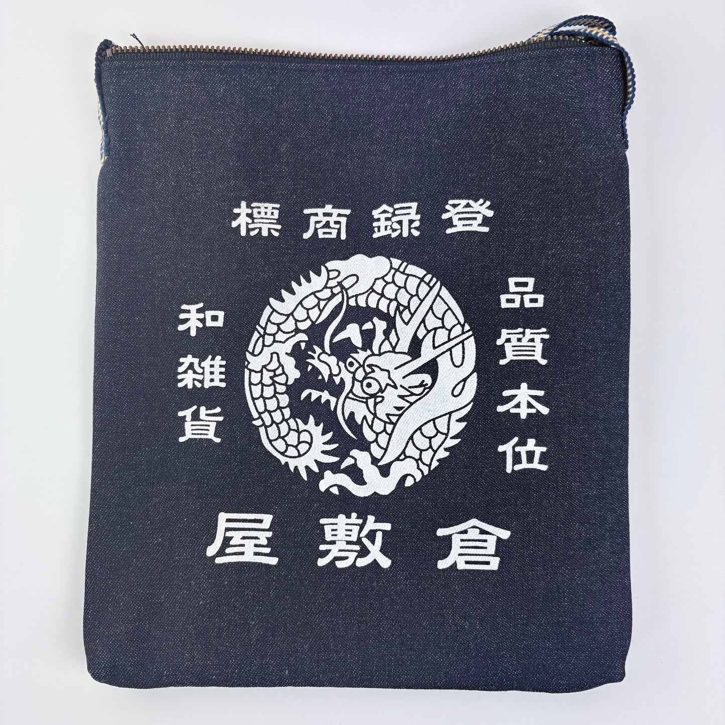Denimová taška přes rameno Kurashiki – Dragon Crest