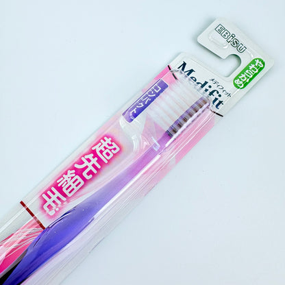 Japonský zubní kartáček Ebisu Medifit Clear – měkký, extra jemná vlákna
