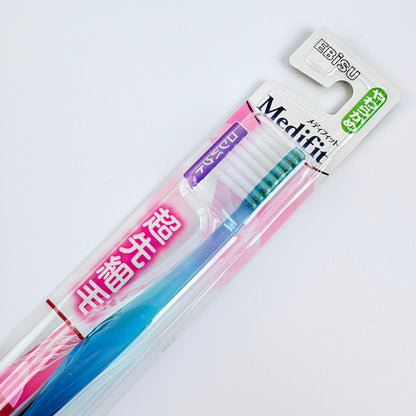 Japonský zubní kartáček Ebisu Medifit Clear – měkký, extra jemná vlákna