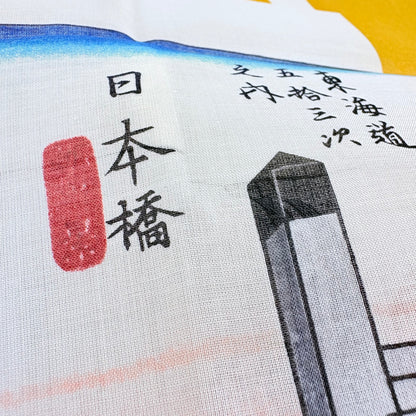 Furoshiki Nihonbashi 50 × 50 cm / velmi jemná bavlna / Made in Japan