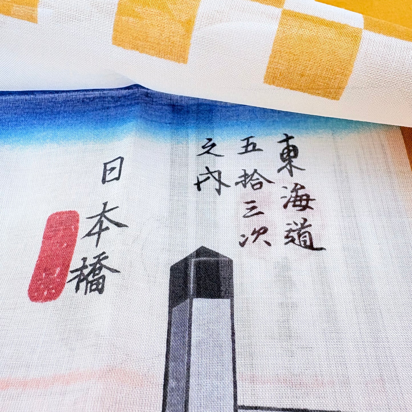 Furoshiki Nihonbashi 50 × 50 cm / velmi jemná bavlna / Made in Japan
