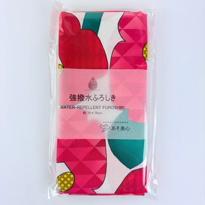 Voděodolné furoshiki Tsubaki 70 × 70 cm / polyester / Made in Japan – Kyoto