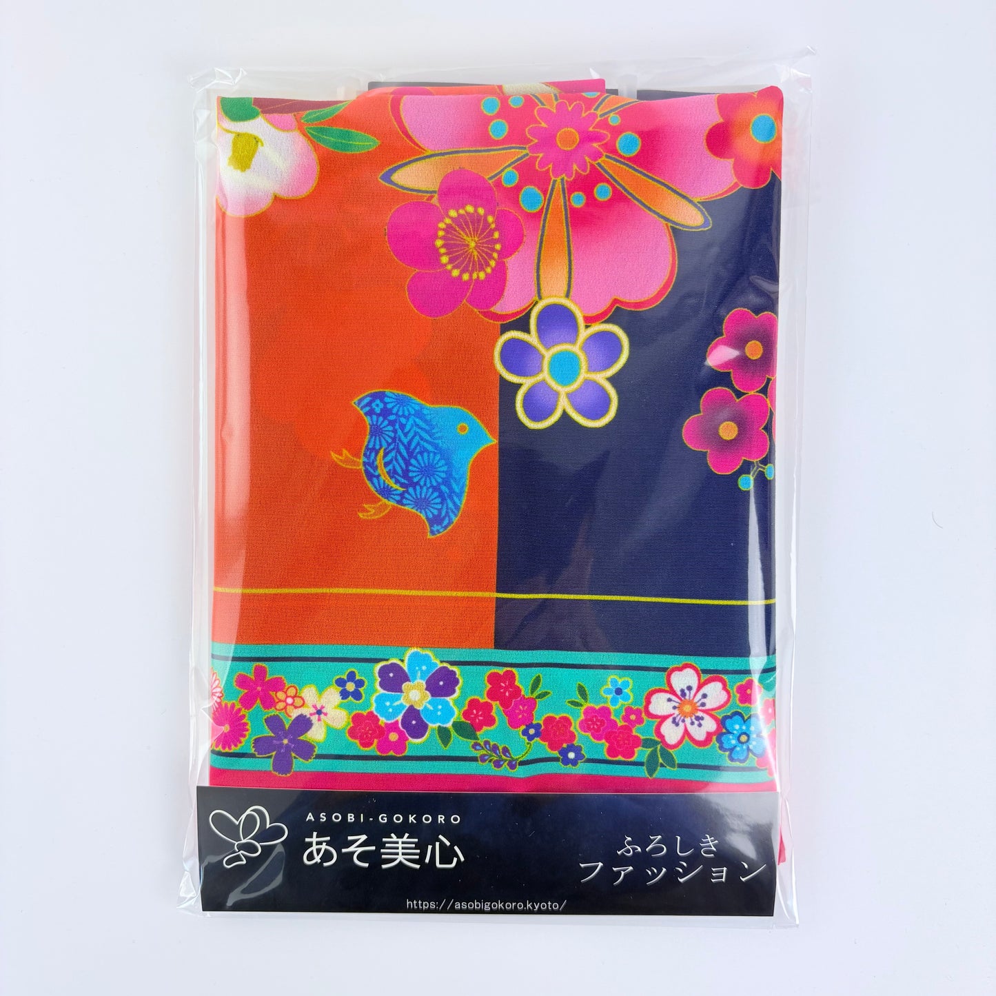Furoshiki Fashion květiny 65 × 65 cm / polyester / Made in Japan – Kyoto