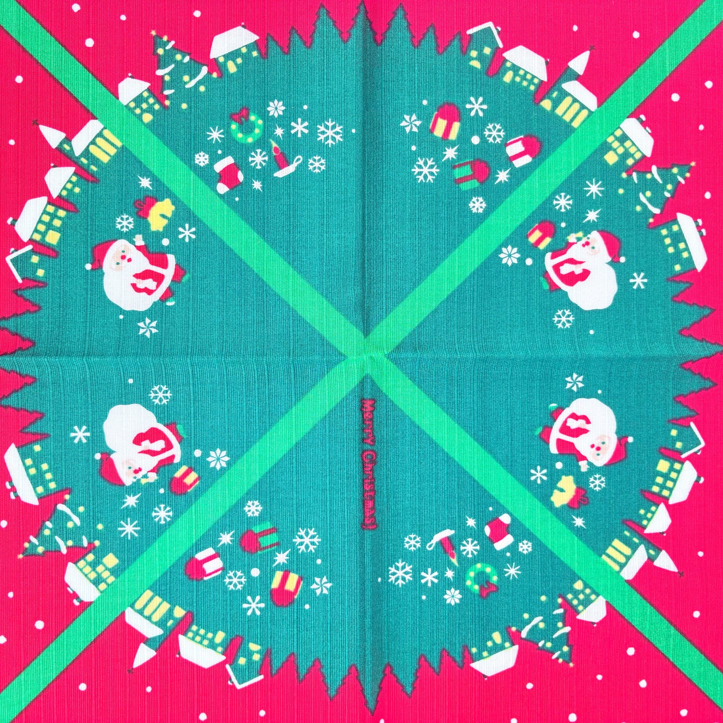 Furoshiki Vánoční městečko 50 × 50 cm / bavlna / Made in Japan