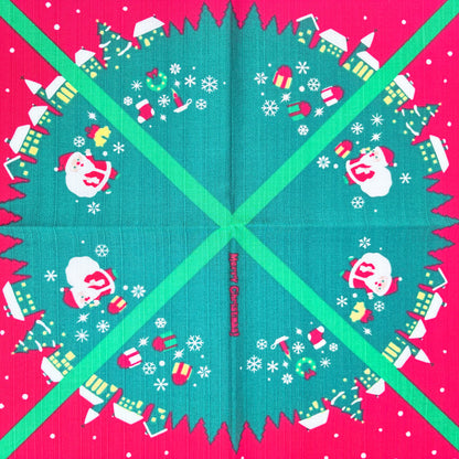 Furoshiki Vánoční městečko 50 × 50 cm / bavlna / Made in Japan