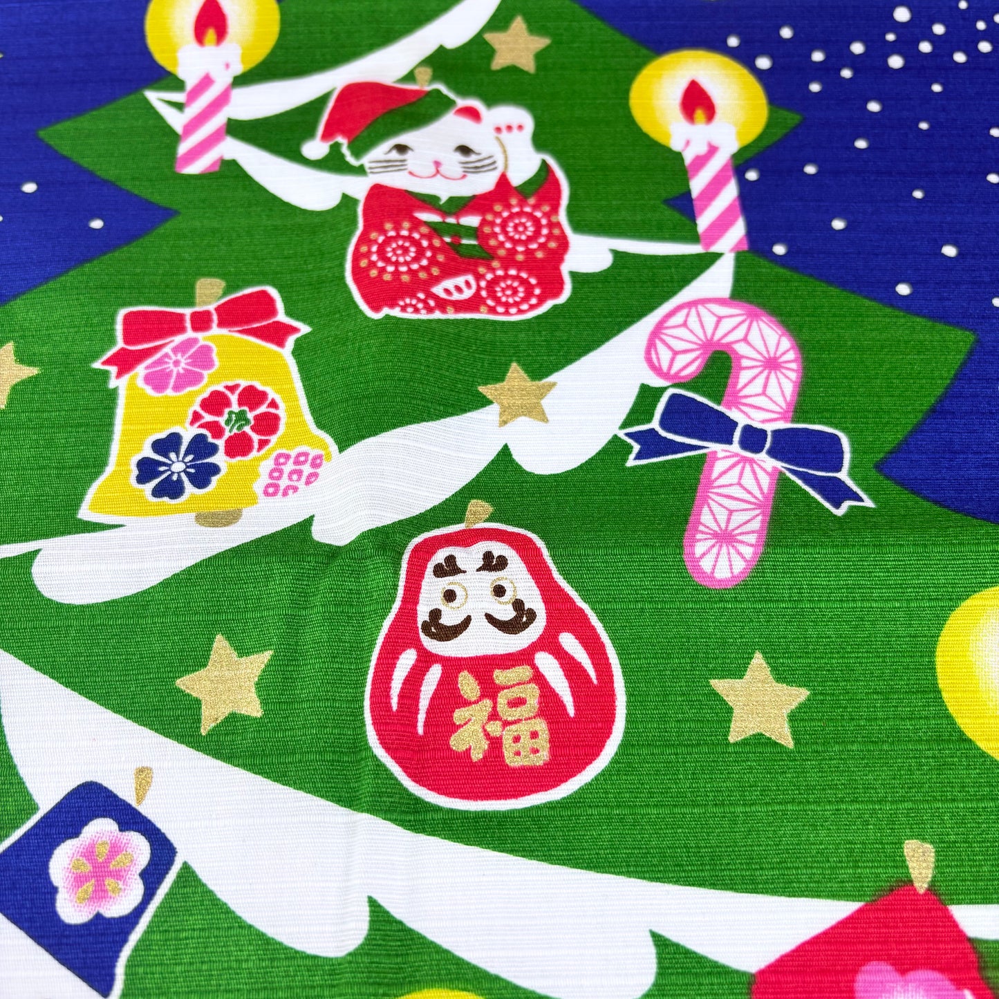 Furoshiki Vánoční stromek 50 × 50 cm / bavlna / Made in Japan