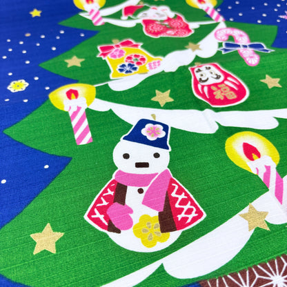 Furoshiki Vánoční stromek 50 × 50 cm / bavlna / Made in Japan