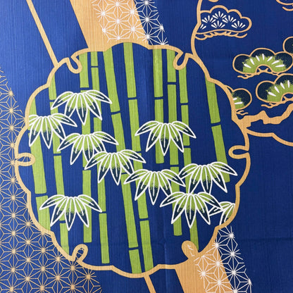 Furoshiki Take Matsu Ume 90 × 90 cm / bavlna / Made in Japan