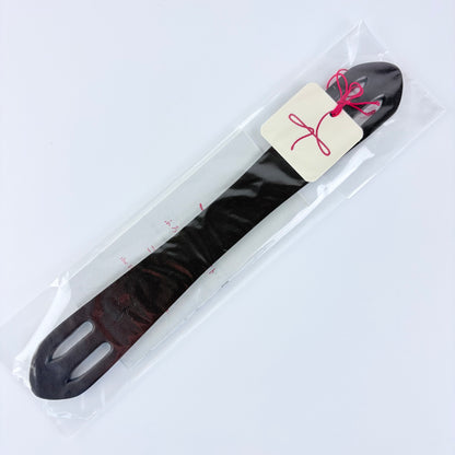 Kožené madlo na furoshiki tašku – hnědé - 23 cm | Made in Japan