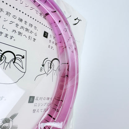 Plastové kruhové madlo na furoshiki tašku – fialové | Made in Japan