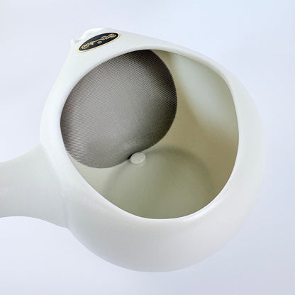 Japonská čajová konvička Chamiru – bílá, bez víčka, 320 ml / Made in Japan