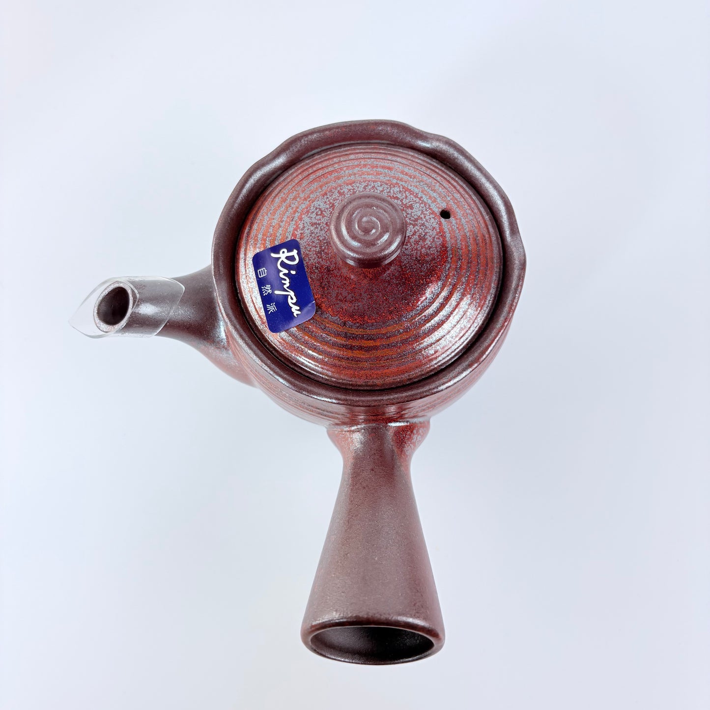 Japonská čajová konvička Hanafubuki Flame – červenohnědá glazura, 380 ml / Made in Japan