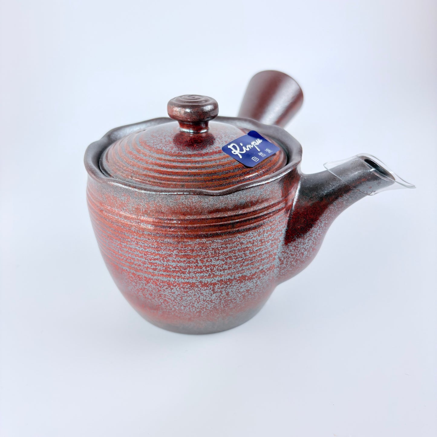 Japonská čajová konvička Hanafubuki Flame – červenohnědá glazura, 380 ml / Made in Japan