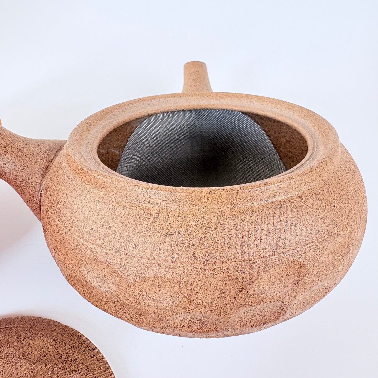 Japonská čajová konvička Tokoname ware Yakishime – přírodní hnědá, 280 ml / Made in Japan