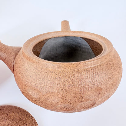 Japonská čajová konvička Tokoname ware Yakishime – přírodní hnědá, 280 ml / Made in Japan