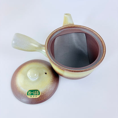 Japonská čajová konvička Banko ware Obaru Kyusu – krémová s hnědou, 350 ml / Made in Japan
