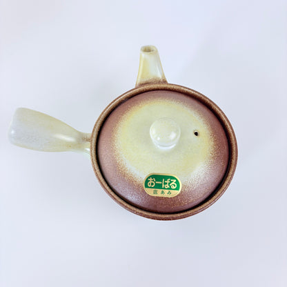 Japonská čajová konvička Banko ware Obaru Kyusu – krémová s hnědou, 350 ml / Made in Japan