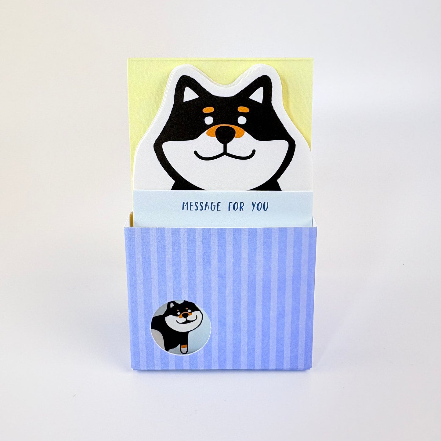 Stojací bloček na vzkazy Shiba Inu – Made in Japan