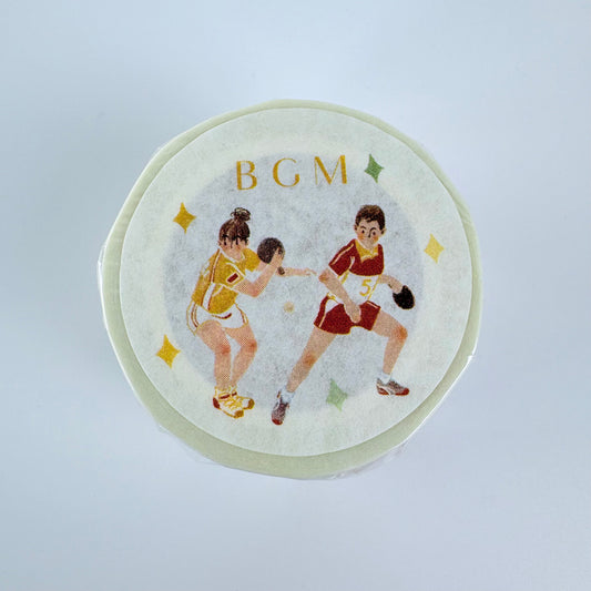 Washi páska BGM – Stolní tenis, 30 mm × 7 m