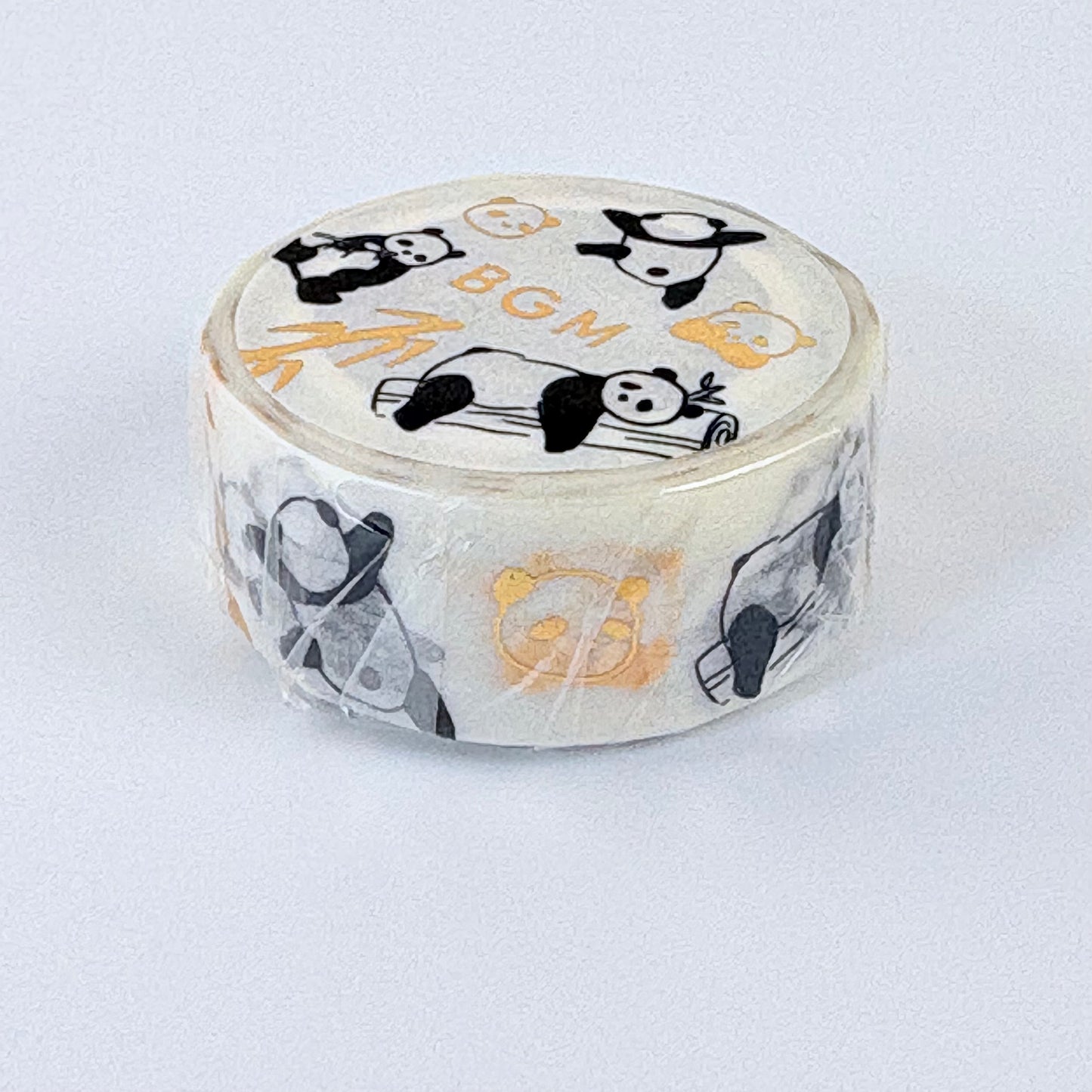Washi páska BGM – Pandy a bambus, 15 mm × 7 m