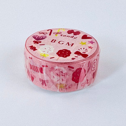 Washi páska BGM – Sladkosti a bonbóny, 15 mm × 7 m