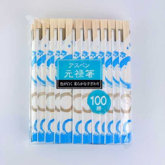 Jednorázové jídelní hůlky Genroku – 100 párů, dovoz z Japonska