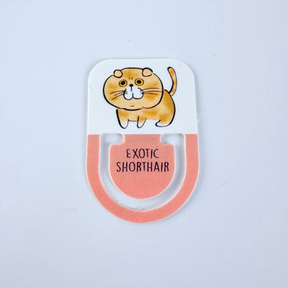 Japonské indexové záložky / ploché klipy Nyan-ko – kočky, sada 16 ks, Made in Japan