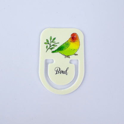 Japonské indexové záložky / ploché klipy Bird – ptáčci, sada 16 ks, Made in Japan